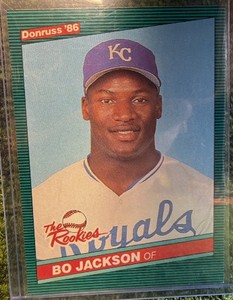 1986 Donruss The Rookies Bo Jackson Rookie  #38 Set Break Royals
