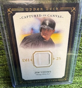 2008 Upper Deck Masterpieces Captured on Canvas Jim Thome Chicago White Sox