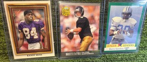 90s Football Mix- Moss- Favre- Sanders  3 Cards in Total
