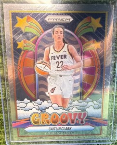 2025 WNBA Prizm Caitlin Clark Groovy #10 Indiana Fever 