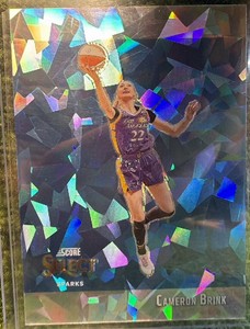 2025 Panini Select WNBA Cameron Brink Select Score Cracked Ice Prizm #9 Sparks