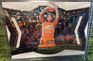 Panini 2025 Select WNBA All-Stars Seimone Augustus #7 White Disco Prizm 75 CC43 LYNX 