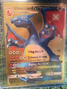 Fan Art - Pokemon TCG Charizard GX 250HP Gold Foil Card SV49  SV94