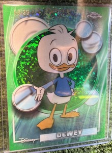 Topps 2026 Chrome Disney Dewey #120 Green Parallel 99 Non-Sport Card