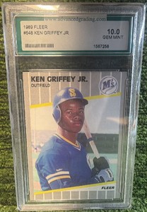 Fleer 1989 Ken Griffey Jr. #548 AGS 10.0 Graded Seattle Mariners Graded- Slab