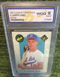 1990 Classics #1 Chipper Jones Rookie Card WCG 10 GEM-MT Atlanta Braves MLB