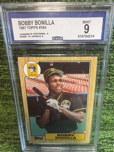 Topps 1987 Bobby Bonilla #184 Pittsburgh Pirates CGC Graded Baseball Card