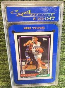 1992 TOPPS ALONZO MOURNING #393 ROOKIE RC CHARLOTTE HORNETS HOF