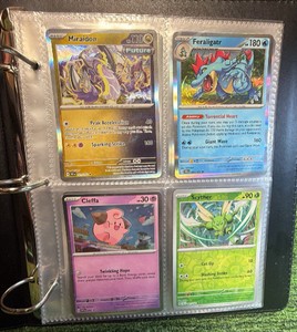 Pokmon Binder 9 Pages ALL HOLOS  Mixed Lot of holos and revers holos 