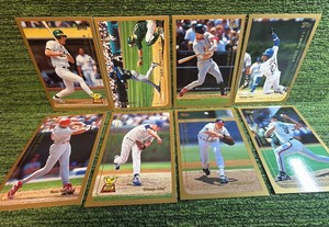 1998 Topps Jumbo Box Topper Set Of 8 KEN GRIFFEY JR MVP 3X5  Clemens Maddux