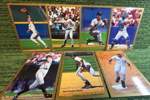 1999 Topps Series 2 Jumbo Box Topper 7 Card Lot Ripken Bonds Chipper Frank ARod