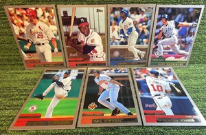 2000 Topps 3 X 5 Cards - 7 Card Lot Bonds Chipper  Aaron Sosa McGwire 