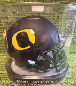 Oregon Ducks Authentic Mini Football Helmet NCAA Black Matte Schutt - NIB