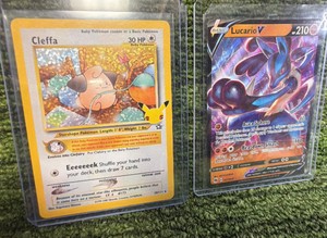 Cleffa 20111 Celebrations Classic Collection HoloPokmon TCG Lucario V 027073 Ultra Rare Full Art Holo Champions Path