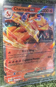Pokmon TCG Charizard EX Scarlet & Violet Holo Double Rare Card 006165