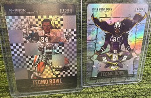 2026 Bo Jackson Battle Arena K-Mack Debut BP594 Steel2026 Bo Jackson Battle Arena Tecmo Bowl Criscross Cris Carter Steel SC644