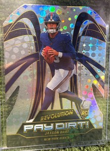 Panini 2025 Revolution Pay Dirt Rookie Die-Cut Jaxson Dart New York Giants #1