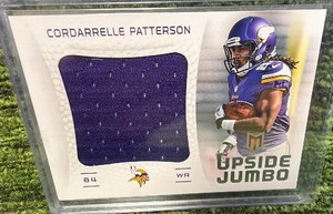 2013 Momentum Upside Jumbo Relics Prime 299 Cordarrelle Patterson #4 Rookie RC