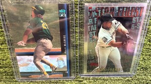 2007 Upper Deck - UD Game Materials #UD-JS John Smoltz (MEM) &1996 Topps Finest 5 Star Finest Frank Thomas #M21 Chicago White Sox HOF