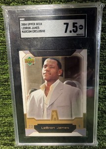 2004 Upper Deck Naxcom Exclusive - LEBRON JAMES RC #23 - Graded SGC 9.5 Mint ROOKIE CARD 