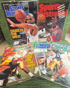 Sports Illustrated Magazine Lot of 5 - Charles Barkley, Michael Jordan, Notre Dame & More 