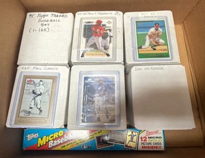 7 Major League Baseball Trading Card Sets- Random Miscellaneous 90s 00s Sets (not guaranteed complete)