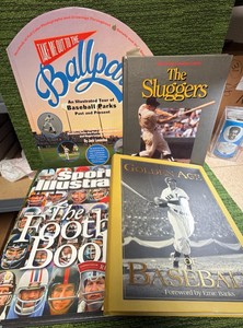 Coffee Table 4 Book Major League Baseball Books Lot MLB Ball Parks, History, and More 