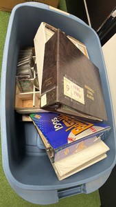 Tub of Random olderwornweathered Cards - For Pick Up Only