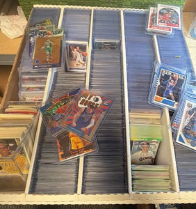 MONSTER Box 5 Row Box Full of Top Loaded BasketballBaseballFootball Trading Cards 
