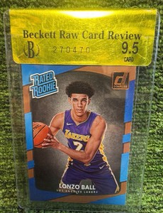 2017-18 Panini Donruss - Rated Rookies #199 Lonzo Ball (RC) Beckett Review