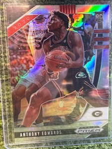 2020-21 Panini Prizm Draft Picks - Anthony Edwards #1 Silver Prizm (RC) Rookie Card 