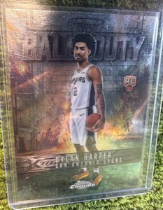 2025-26 Topps Chrome - Dylan Harper RC Ball Of Duty San Antonio Spurs