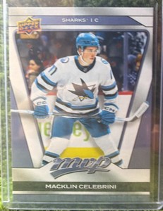 2025-26 Upper Deck MVP Macklin Celebrini RC #17 Top Rookie  SHARKS