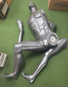 Mannequin   Full Body Athletic Display in a sitting or athletic pose ( Arms and legs are not perfect match) Halloween