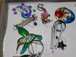 4 Metal Wind Chimes