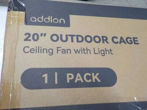 Addlon 20 Outdoor Cage Ceiling Fan with Light