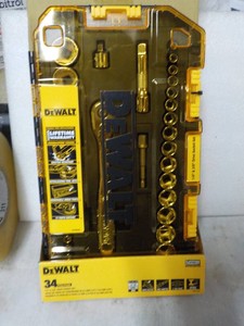 DeWalt 34 pc Drive Socket Set
