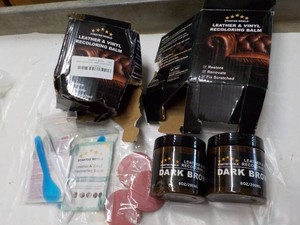 2 Leather and Vinyl Recoloring Balm Kits