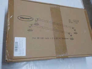 Higswor IndoorOutdoor 2 pack Curtain Rods 66-120 Windows