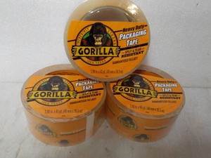 3 rolls Gorilla 1.88 x 40 yards Clear Tape