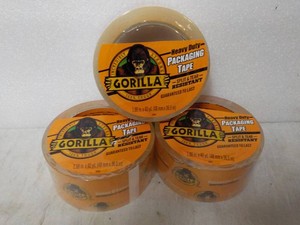 3 rolls Gorilla 1.88 x 40 yards Clear Tape