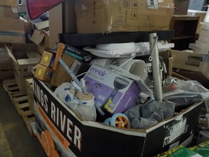 Pallet of Overstock and Unclaimed - some returns have issues.