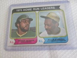1974 Topps Reggie Jackson Home Run ...