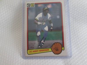 1983 Donruss Rickey Henderson Card...