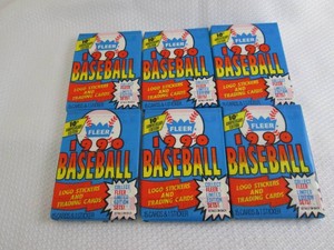 6 1990 Fleer Baseball Packs...
