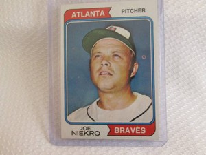 1974 Topps Joe Niekro Card...
