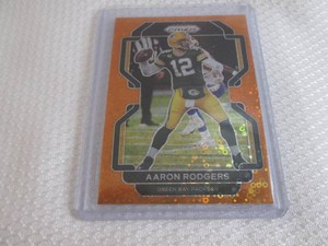 2021 Prizm Aaron Rodgers Orange Dis...