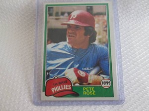 1981 Topps Pete Rose Card...