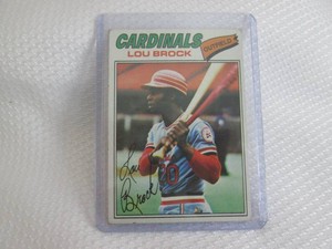 1977 Topps Lou Brock Card...