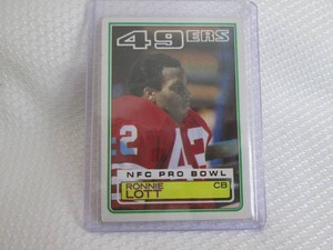 1983 Topps Ronnie Lott Card...